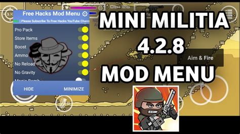 mini militia 4.2 8|mini militia 4.2.8 mod menu.